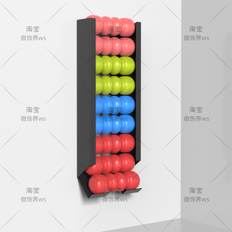 Home Gym Yoga Mat Storage - ‌ Estante para pelotas deportivas montado