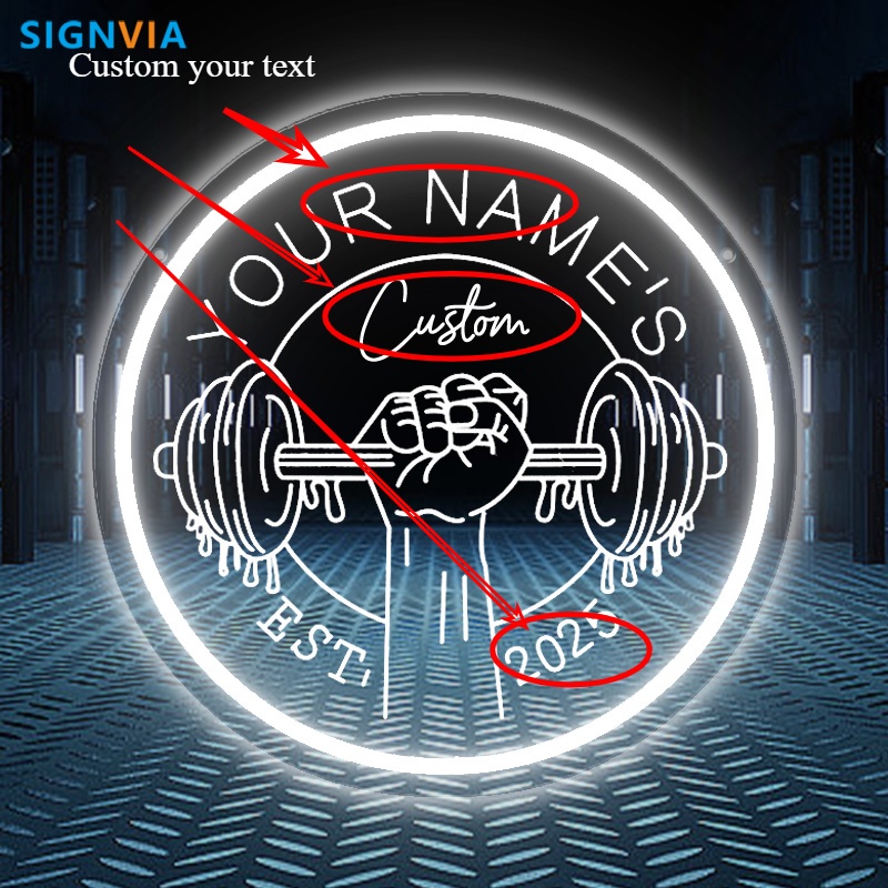 Home Gym Neon Sign - Letrero de neón LED personalizado para
