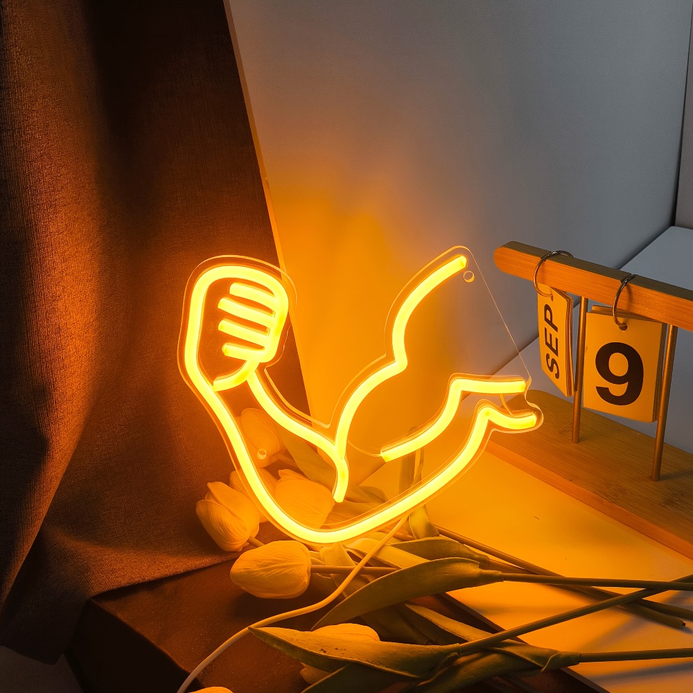 Home Gym Neon Sign - Letrero Luminoso de Motivación Fitness -
