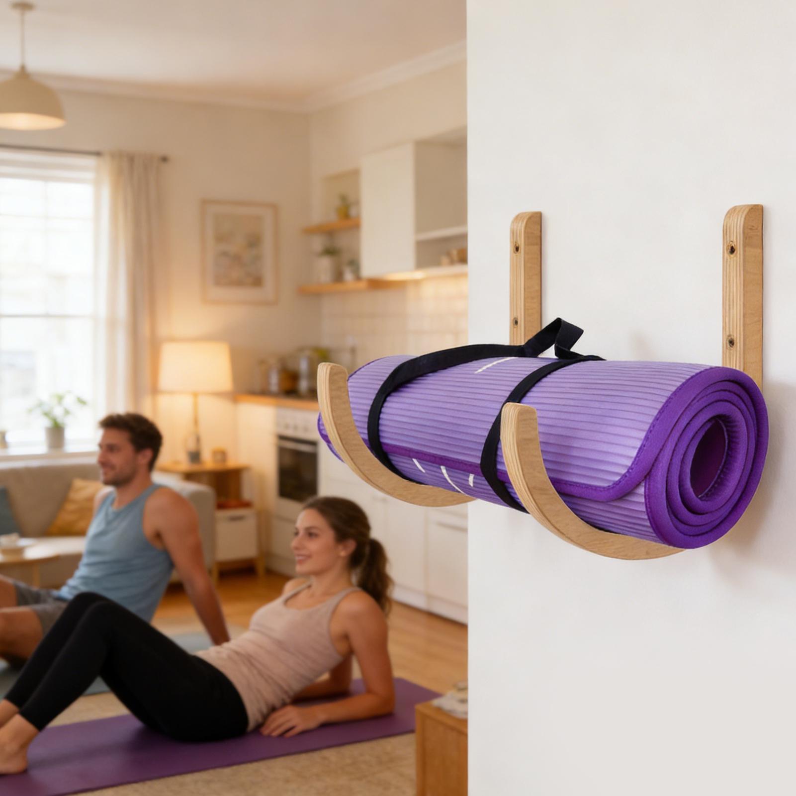 Home Gym Yoga Mat Storage - Estante de almacenamiento para colchoneta de