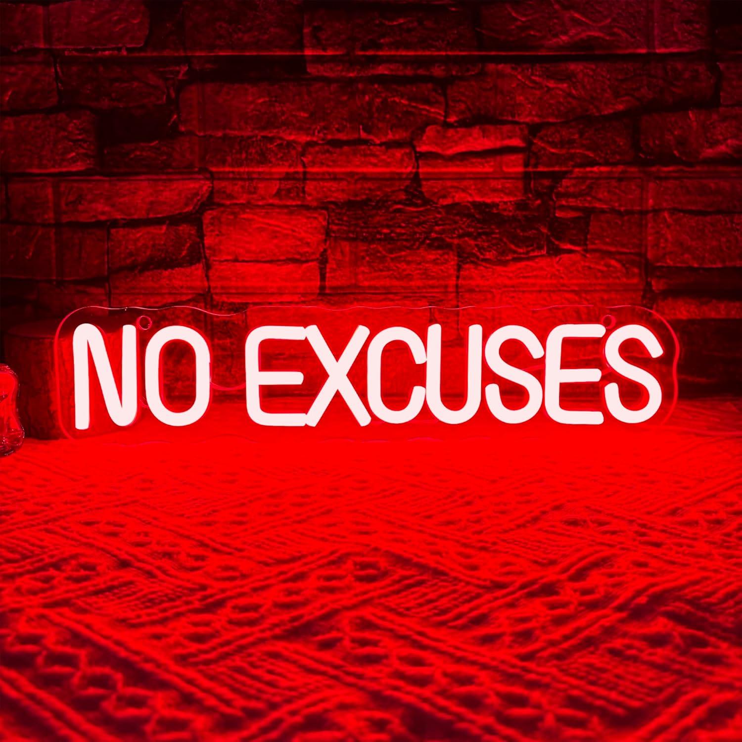 Home Gym Neon Sign - Letrero Luminoso LED USB Regulable 'Sin
