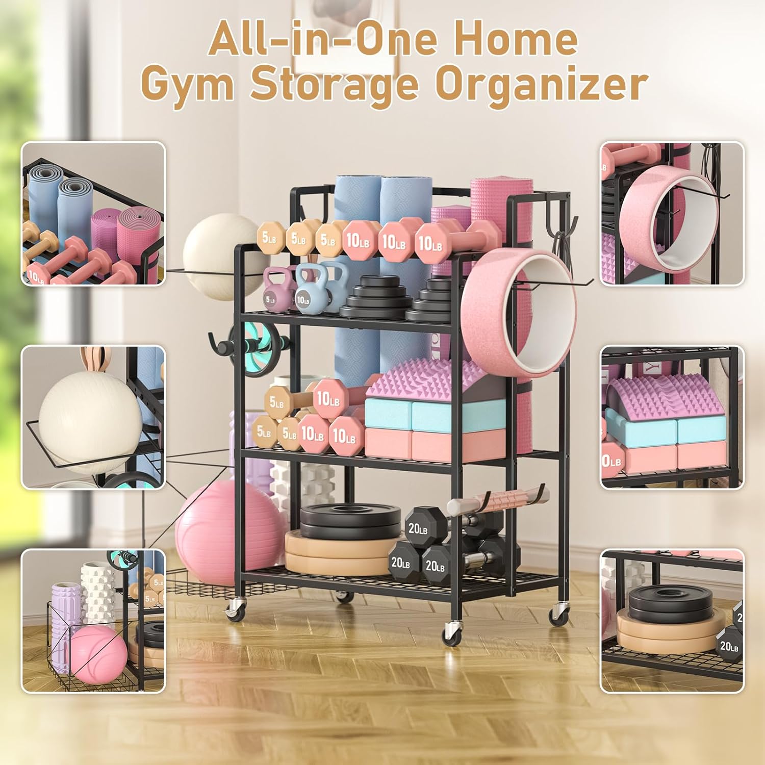 Almacenamiento para Gimnasio e - Home Gym Workout reseña y precio