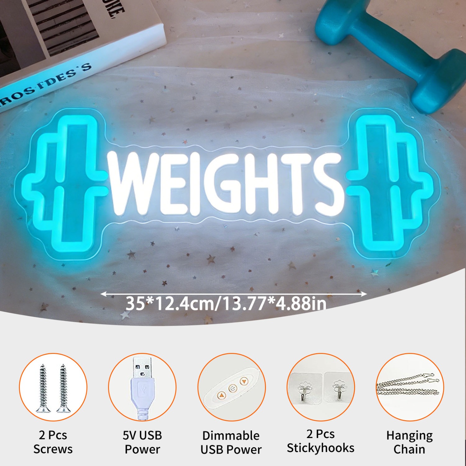 Letrero Luminoso LED de Neón c - Home Gym Neon Sign reseña y precio