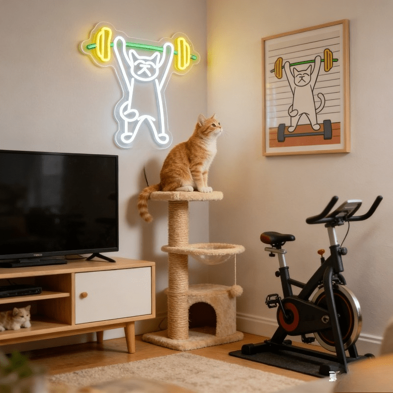 Letrero de Neón LED con Diseño - Home Gym Neon Sign reseña y precio