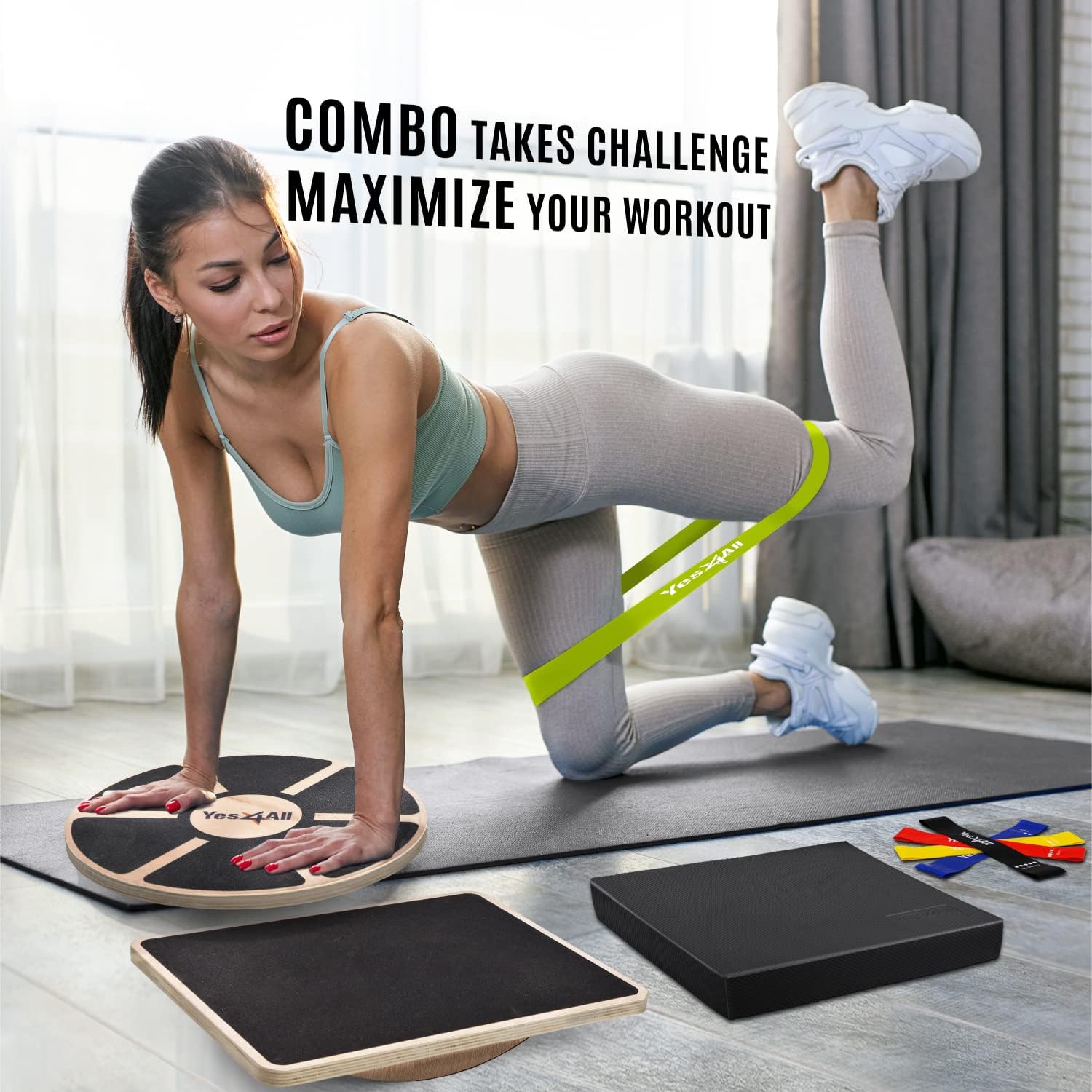 Tabla de Equilibrio de Madera  - Wobble Board Balance reseña y precio