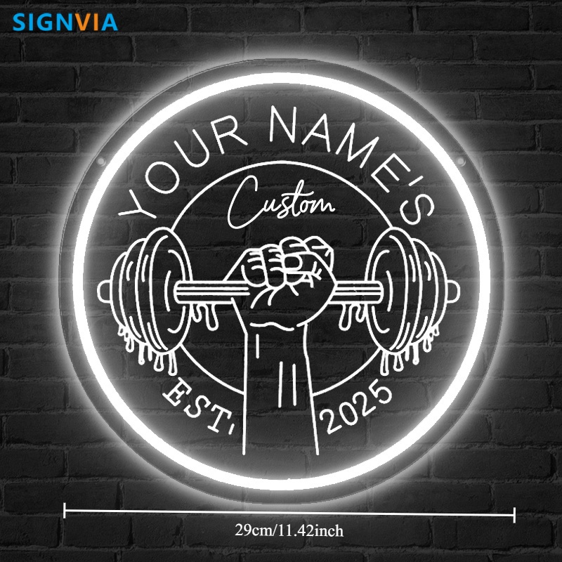 Letrero de neón LED personaliz - Home Gym Neon Sign reseña y precio