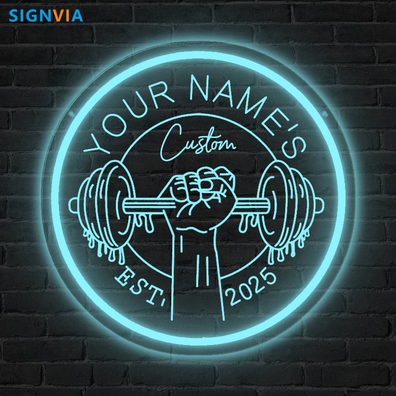 Letrero de neón LED personaliz - Home Gym Neon Sign reseña y precio