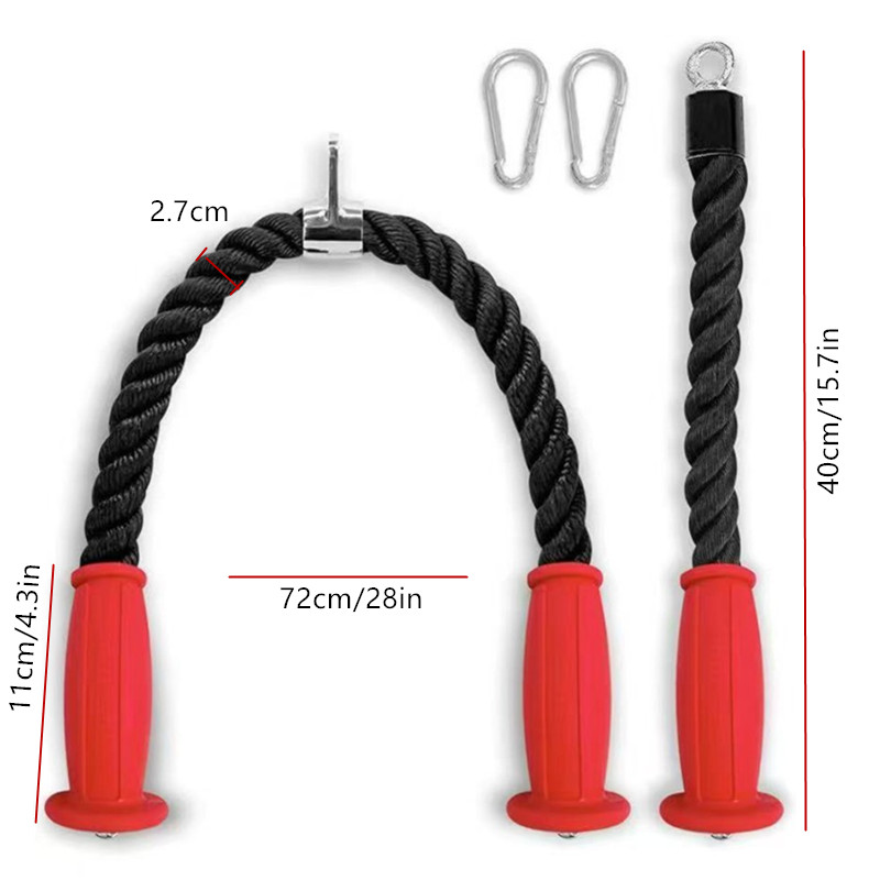 Cuerdas ergonómicas para tríce - Home Gym Cable reseña y precio
