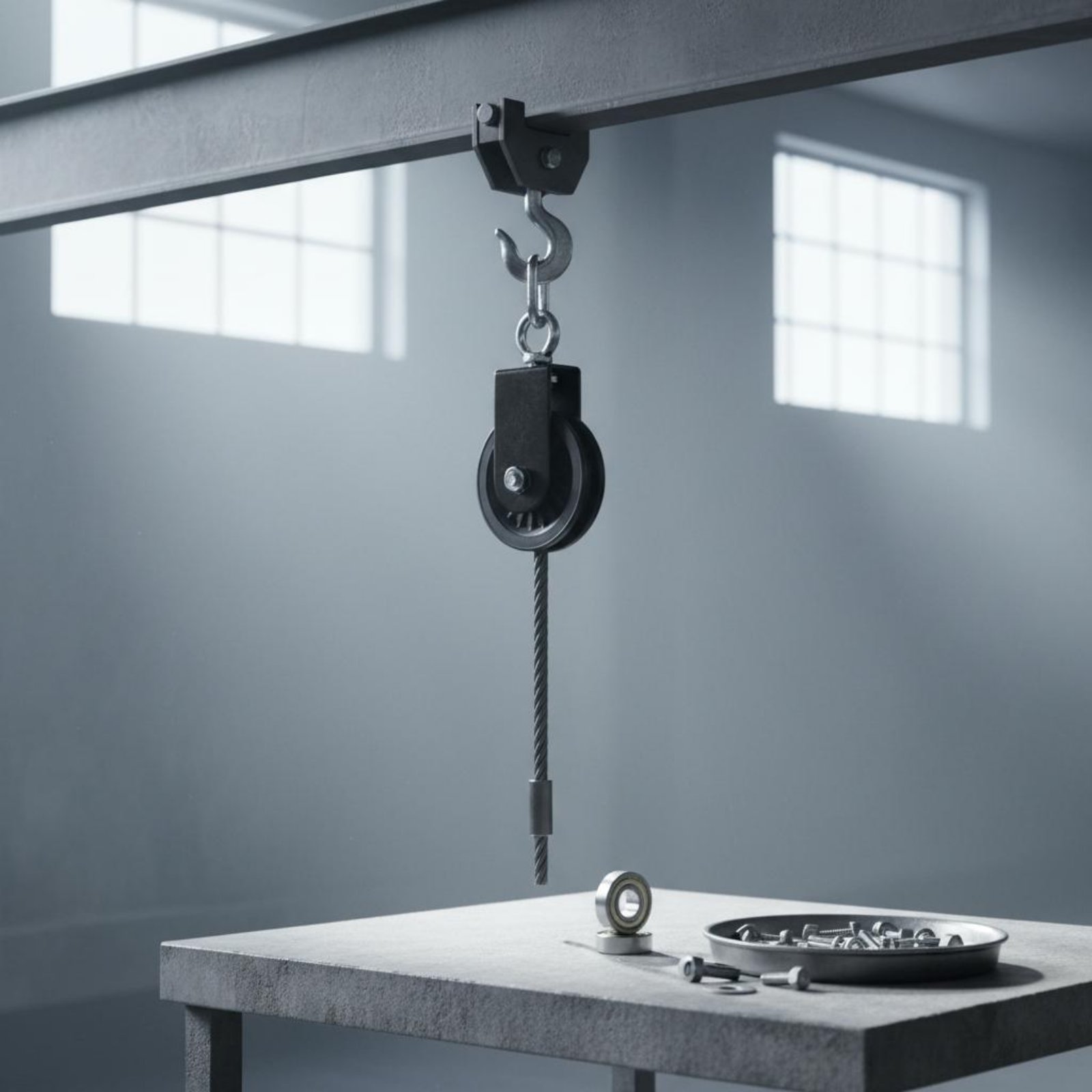 Soporte de polea DIY silencios - Home Gym Cable reseña y precio