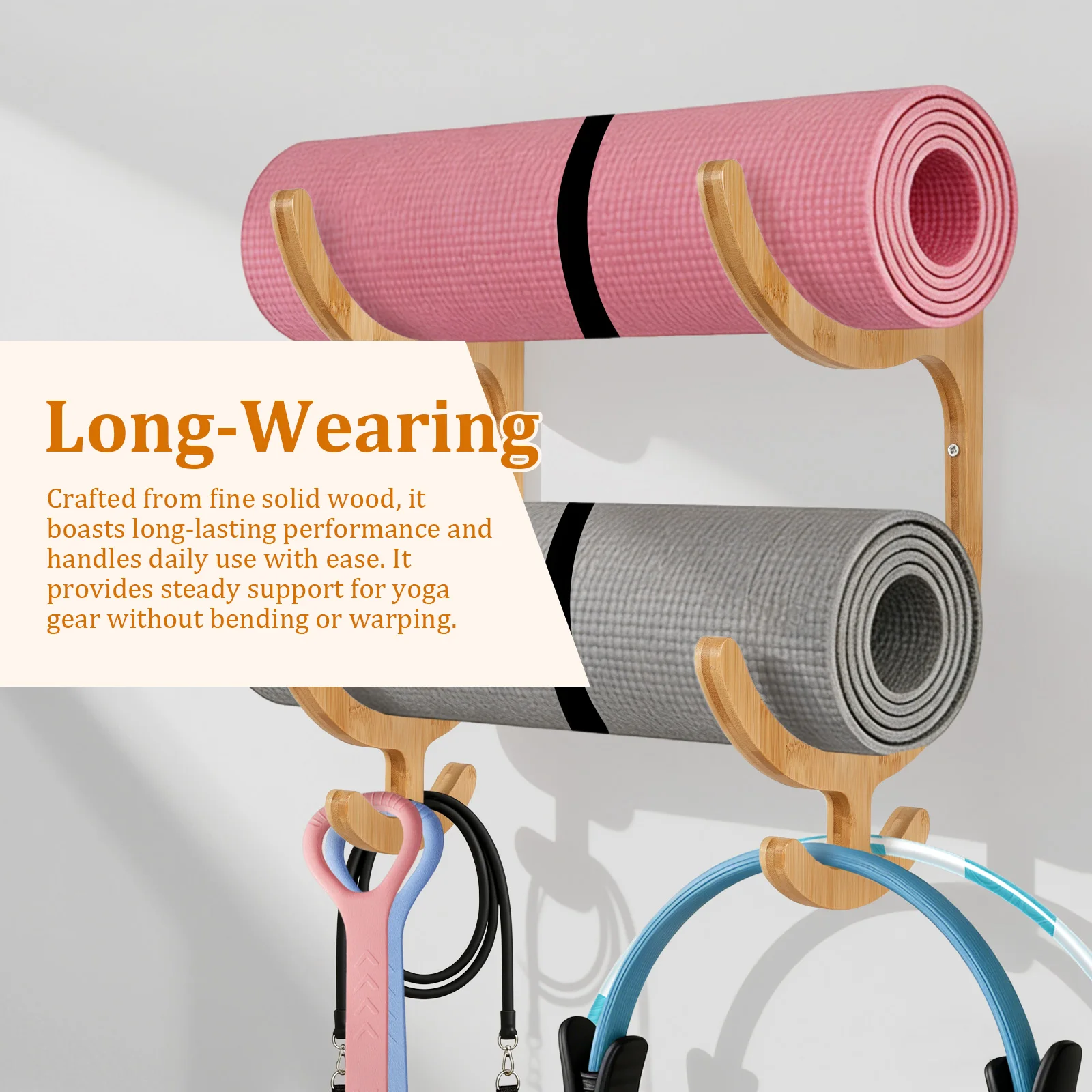 Soporte de pared para colchone - Home Gym Yoga Mat Storage reseña y precio