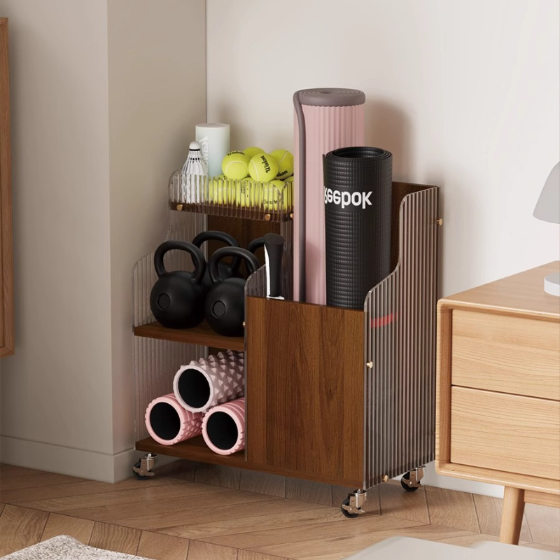 Cesta organizadora de almacena - Home Gym Yoga Mat Storage reseña y precio
