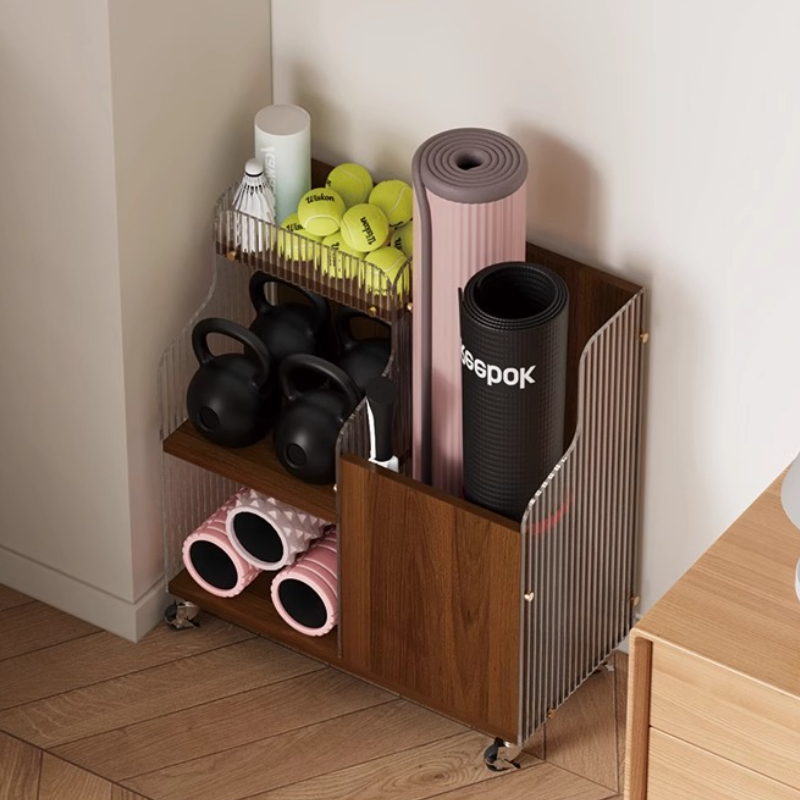 Cesta organizadora de almacena - Home Gym Yoga Mat Storage reseña y precio