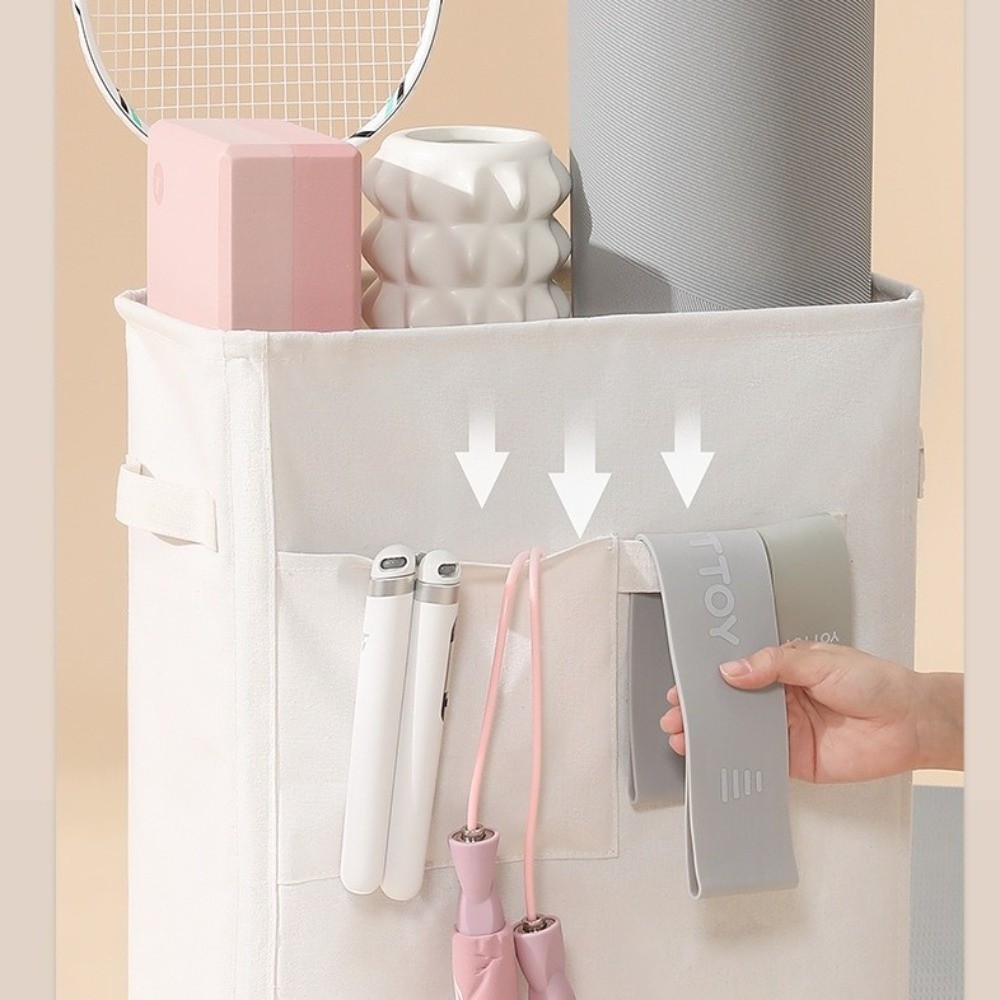 Cestas de almacenamiento plega - Home Gym Yoga Mat Storage reseña y precio