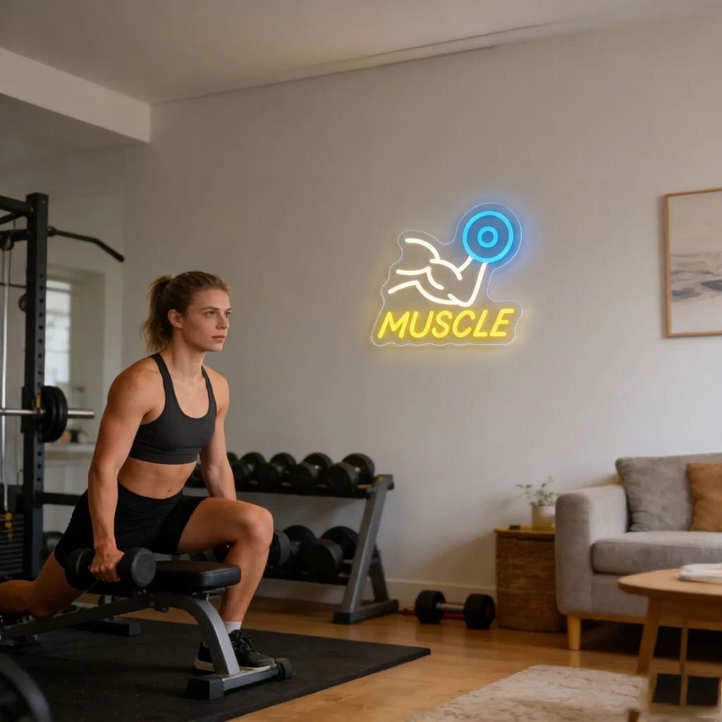 Letrero Luminoso LED de Neón c - Home Gym Neon Sign reseña y precio