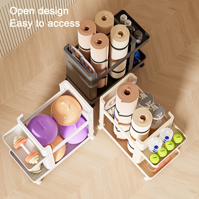 Estante vertical para almacena - Home Gym Yoga Mat Storage reseña y precio