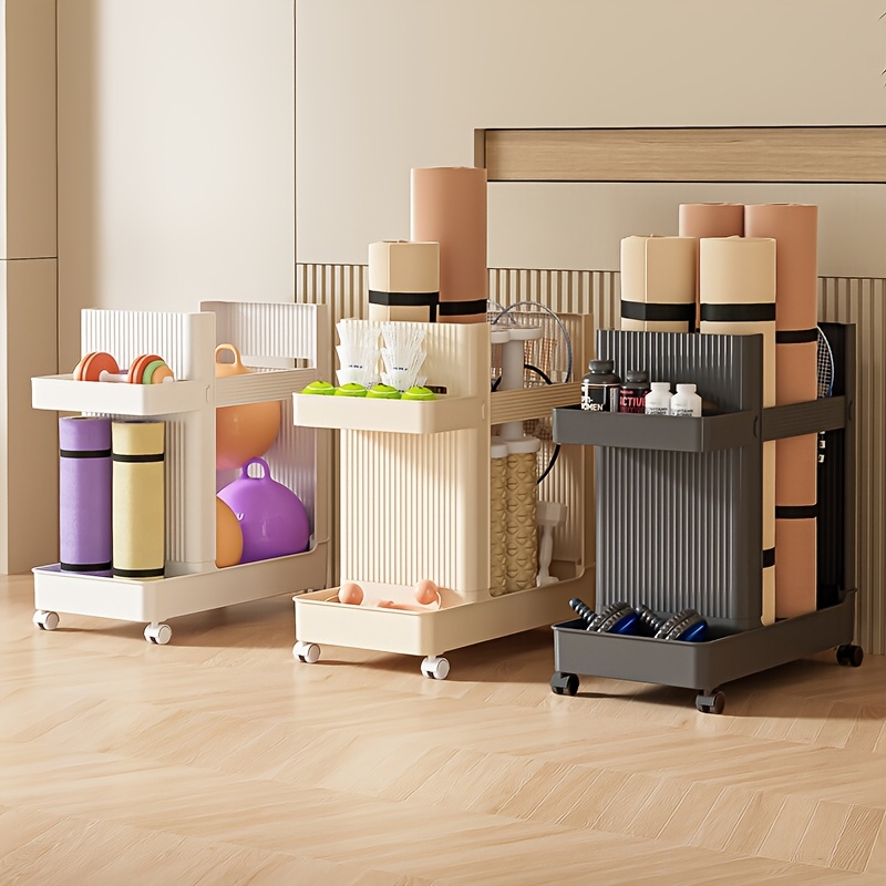 Estante vertical para almacena - Home Gym Yoga Mat Storage reseña y precio