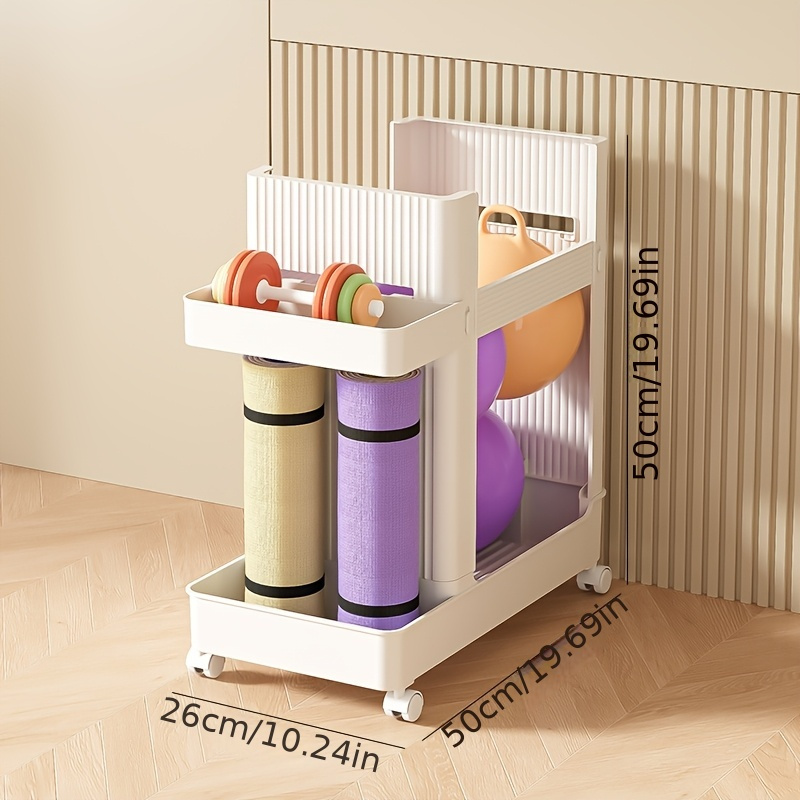 Estante vertical para almacena - Home Gym Yoga Mat Storage reseña y precio
